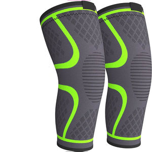 Genouillère de cyclisme en nylon, manchon de soutien pour le fitness, attelle de sport professionnelle, équipement de protection thermique et compressif, vente en gros - Product Image 5