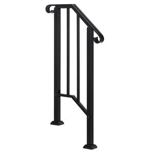 Corrimano in Ferro Nero Opaco per Esterni per Componenti di Scale - Product Image 2