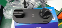 Station de charge sans fil 6 en 1 pour plusieurs appareils, support de charge pour Apple Smart Watch, chargeur rotatif 3 en 1