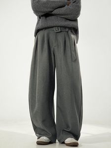 Pantalon de survêtement en molleton de qualité supérieure pour homme, style ample et décontracté, coupe ample, chaud et confortable, bas de tenue décontracté pour l'hiver, mode masculine - Product Image 5