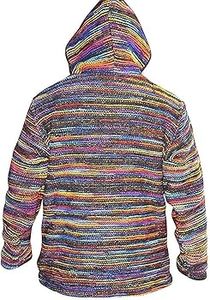 Soft Brushed Fleece Interior Comfortable Lounge Wear Tie <b>Dye</b> Handmade Men Hoodie Vibrant Gradient Pattern Casual zipped - Product Image 2