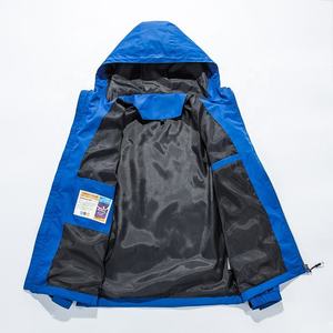 Premium <b>Men</b>’s Waterproof Hooded Windbreaker <b>Jacket</b> Full Zip <b>Lightweight</b> Outdoor Sports <b>Jacket</b> With Adjustable Hood Zipper Pocket - Product Image 2