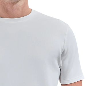 Wholesale Custom Logo Printed Men Round Neck T-shirt <b>White</b> Casual Short Sleeve Cotton <b>Tee</b> Top Fitness Sportswear - Product Image 5