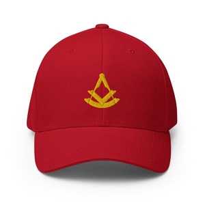 Gorra de Béisbol Personalizada Past Master Blue Lodge con Bordado Dorado, Ajustable, de Sarga de Algodón, Fabricante OEM - Product Image 5