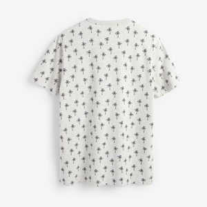 T-shirts noirs pour hommes en coton 100% de style urbain, col rond, manches courtes, avec logo imprimé numériquement sur le devant, personnalisables, haute qualité, vente en gros - Product Image 4