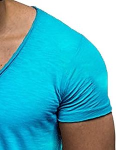 Camiseta deportiva para hombre Fit Gym, cuello en V, diseño gráfico estampado, tela orgánica sostenible, estilo muscular - Product Image 2
