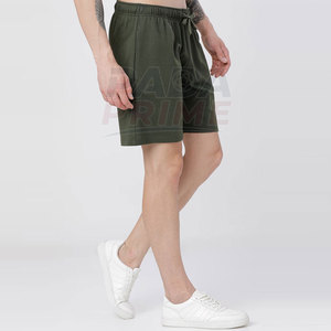 Hot <b>Sale</b> Solid Eco-Friendly Cotton / Polyester Made Lightweight Breathable Mid Waist Loose Fit Men Shorts Best Selling - Product Image 2