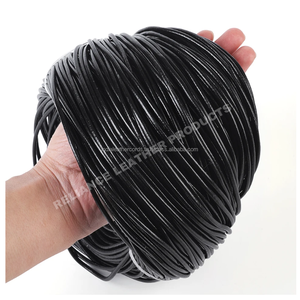 Reliance Leather Cords 3.0MM Black Natural Round Custom Sizes High Quality <b>Roll</b> Packaging Jewelry Making <b>Kit</b> Bracelet Making - Product Image 3