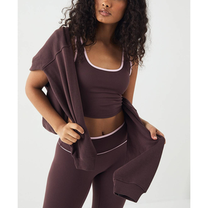 Soutien-gorge de sport OEM en polyester et élasthanne extensible, maintien élevé, extensible dans les 4 sens, effet push-up, pour le fitness et l'entraînement quotidien - Product Image 5