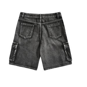 Custom Mens Rhinestones Fireworks Denim Shorts Sparkly Crystal Beaded Blue <b>Jean</b> Shorts Y2K Streetwear Baggy Fringed Jorts Shorts - Product Image 6