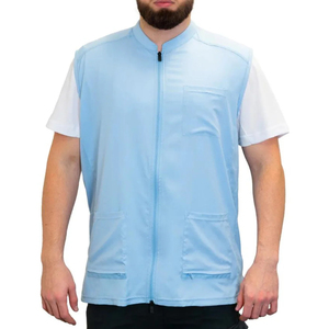Barber Vest Salon Workers Easy <b>Iron</b> Quick Dry Cotton Polyester Fabric Durable Eco-Friendly High-quality OEM Customized - Product Image 1