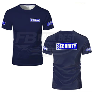Camiseta de Uniforme de Seguridad, Clásica, para Guardias de Seguridad, Ropa de Trabajo Profesional con Estampado 3D Frontal, de Algodón Ligero y Transpirable - Product Image 5