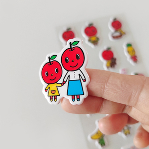 Pegatinas de PVC Personalizadas al por Mayor con Diseño de Frutas y Personajes Animados - Product Image 5