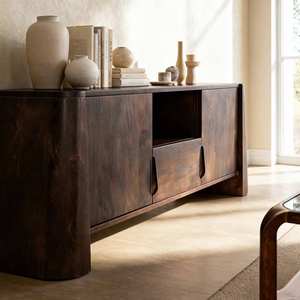 Soporte para TV Vandana Mira Nova de madera de mango oscuro - Product Image 5