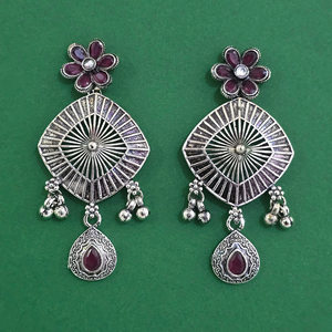 Vente en gros de boucles d'oreilles classiques de haute qualité, oxydées, avec placage oxydé 811318 - Product Image 5