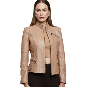Nueva Llegada Chaqueta de Cuero para Mujer al por Mayor, Fabricante de Chaquetas de Estilo Casual Personalizadas - Product Image 5