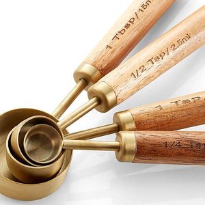 Heavy Duty Pure Copper Measuring <b>Cup</b> Set for Baking Cooking Kitchen Accessories Wholesale Bulk OEM Manufacturer for Home Hotel - Product Image 6