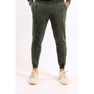 Ensemble de survêtement personnalisé pour homme en coton délavé à l'acide, comprenant un sweat à capuche et un pantalon de jogging effet soleil délavé, fabriqué au Pakistan - Product Image 2