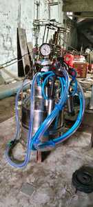 Machine à traire les vaches portable en acier inoxydable, double seau, électrique, à vide, équipement d'élevage laitier pour deux vaches et chèvres - Product Image 4