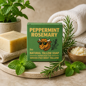 Savon en barre Menthe Poivrée et Romarin, Soin Corporel Naturel Premium avec Mousse Crémeuse et Arôme Herbal Rafraîchissant - Product Image 6