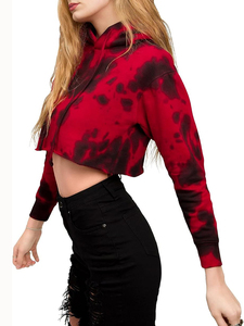 Sudadera cómoda, elegante y práctica, de talla personalizada, estilo casual de negocios para oficina, top corto para mujer. - Product Image 3