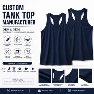 OEM Manufacturer Custom Custom Printed Logo <b>Mesh</b> Tank <b>Top</b> Ribbed Neckline Trim Cotton Fabric For Basketball Fitness Fashion - Product Image 1