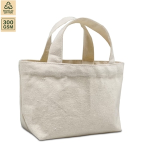 <b>10</b> Ounce Cotton Canvas Promotional Shopping Tote Bag Promotional Shopping 25x13x8 cm Custom Logo Wholesale OEM Model SS437-PL - Product Image 2