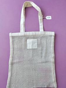 Sacs en filet de coton premium pour sac de transport avec longue poignée, sac de courses en filet lavable pour fruits, sacs en filet promotionnels - Product Image 2