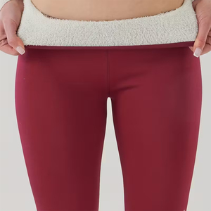 Leggings chauds longueur cheville, couleur unie, extensibles, tricotés, collants thermiques pour femmes, vêtements décontractés d'hiver - Product Image 5