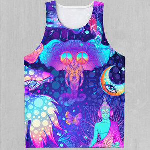 Oem Custom Polyester Sublimation Printed Tank Tops Sports Training <b>Singlets</b> Style <b>for</b> <b>Men</b> and Ladies - Product Image 5