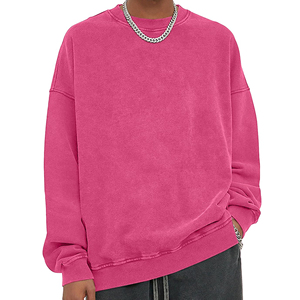 Sudadera con Lavado Ácido Personalizada, Fabricante de Ropa OEM ODM, Sudadera de Cuello Redondo Vintage de Gran Gramaje, Proveedor Mayorista de Moda - Product Image 5