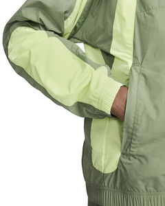 Conjunto Deportivo de Dos Piezas para Hombre, Color Verde Oliva, con Bloques de Color, Manga Larga, Cierre de Cremallera, Ligero, con Bolsillos Laterales - Product Image 2
