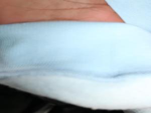 HPC SKY BLUE <b>Mock</b> <b>Neck</b> Sweatshirt 100% BLUE Applique Embroidery wide <b>neck</b> Sweatshirt Finer Threads - Product Image 5