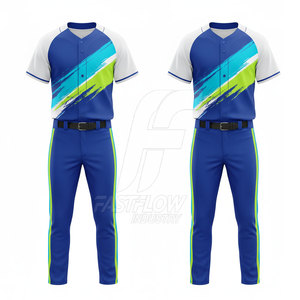 Uniforme de baseball moderne pour adultes, léger, respirant, en polyester, avec logo personnalisé, vêtements d'équipe - Product Image 2