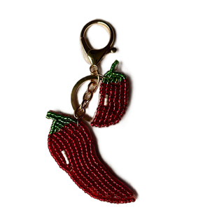 Hermoso llavero bordado a mano con decoración de cuentas coloridas y diseño artesanal tradicional intrincado - Product Image 6