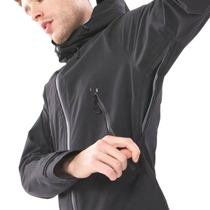 Blouson de motard homme personnalisé éco-responsable avec patchwork cœur, coupe ajustée, logo frontal – Vêtement d'extérieur décontracté automne/hiver - Product Image 4