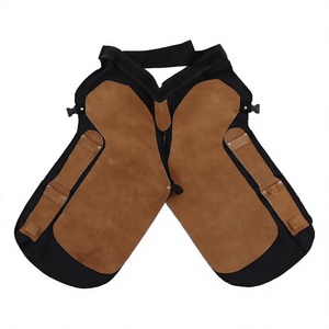 Leather Farrier <b>Chaps</b> Adjustable Horse Shoeing Apron Blacksmith Protection Gear for <b>Riding</b> Stable Work - Product Image 1