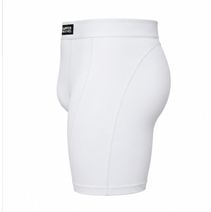 Mens Casual Mid Waist Canvas Compression Shorts High Performance Stretch Breathable Moisture Wicking Fitness Training Sportswear - Product Image 2