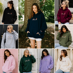 Sudadera con Capucha para Mujer, Mezcla de Algodón, Color Sólido, Estampado de Letras en la Parte Delantera, Transpirable, Informal, Sudadera con Capucha para Invierno, Lote de Sudaderas con Capucha - Product Image 5