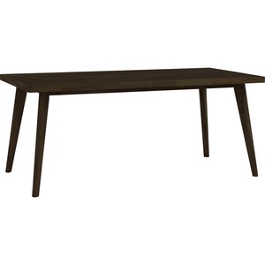 Mid Century Modern Dark <b>Walnut</b> Solid Wood Dining <b>Table</b> 6 Seater Kitchen <b>Table</b> with Tapered Legs for Home Dining Room - Product Image 1