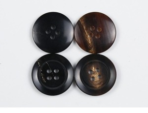 Bouton vierge en corne de buffle - Qualité supérieure, rond, fait main, style animalier, bouton en corne de buffle d'eau indien - Product Image 2