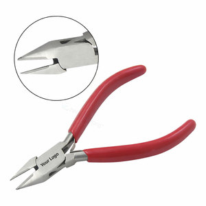 Pince coupante à fil de 115 mm en acier inoxydable avec mâchoires TC, double ressort à lame et poignées en PVC pour la fabrication de bijoux, coupe-fil OEM - Product Image 1