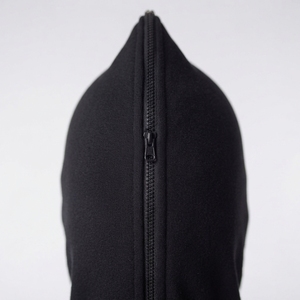 Sudadera con capucha negra de invierno para hombre, de punto, con cremallera, manga larga, con estampado por descarga, estilo casual urbano - Product Image 6