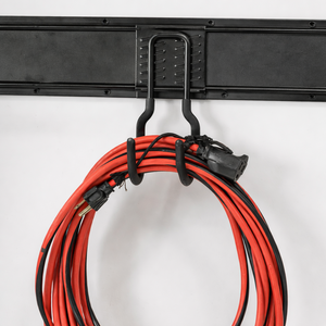 Grand crochet double en J pour l'organisation de la maison, le rangement du garage et de l'atelier, support mural en acier robuste couleur noire GAPGAR005 - Product Image 6