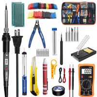Kit de fer à souder FYX, température réglable, 60W, multimètre numérique, outil de réparation électronique professionnel, ensemble d'outils de soudage portable