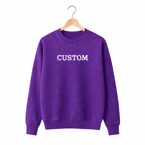 เสื้อสเวตเชิ้ตคอกลมลำลองสำหรับผู้ชาย สกรีนโลโก้ได้ ผ้าฝ้ายฟลีซ เสื้อกันหนาวแฟชั่น เสื้อเปล่าขายส่ง - Product Image 2