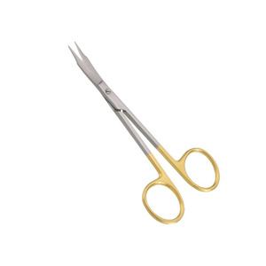 Ciseaux à gencives courbés Goldman Fox, kit chirurgical, acier inoxydable, instrument chirurgical dentaire manuel, réutilisable, précision, tissus mous, CE - Product Image 2