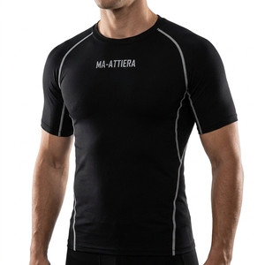 Men <b>Compression</b> <b>Shirt</b> Short <b>Sleeve</b> Bape Style T <b>Shirt</b> for Men Apparel Tshirt Workout Fitness Athletic Sportswear <b>Shirt</b> - Product Image 1