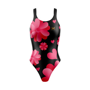 Traje de Baño Bikini de Talla Grande para Mujer, Estampado Floral, Traje de Baño de Una Pieza, Impresión Personalizada, Secado Rápido, Elástico, Ecológico - Product Image 2