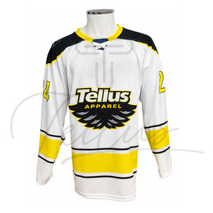 Maillot de hockey sur glace de haute qualité, sur mesure, impression professionnelle, maillot de hockey pour hommes, manches à panneaux, maillot de hockey sur glace - Product Image 1